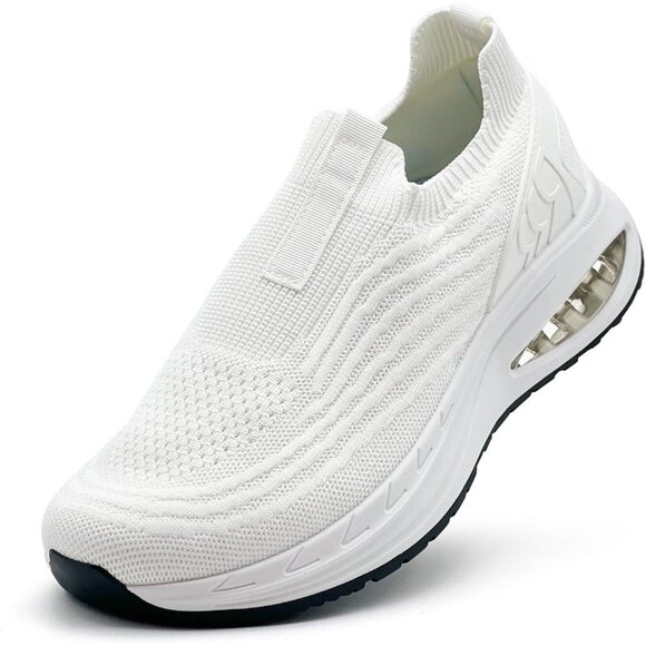 Dolphinslides Women Men White Running Athletic Tennis Lightweight Sport Sneakers - Picture 1 of 7